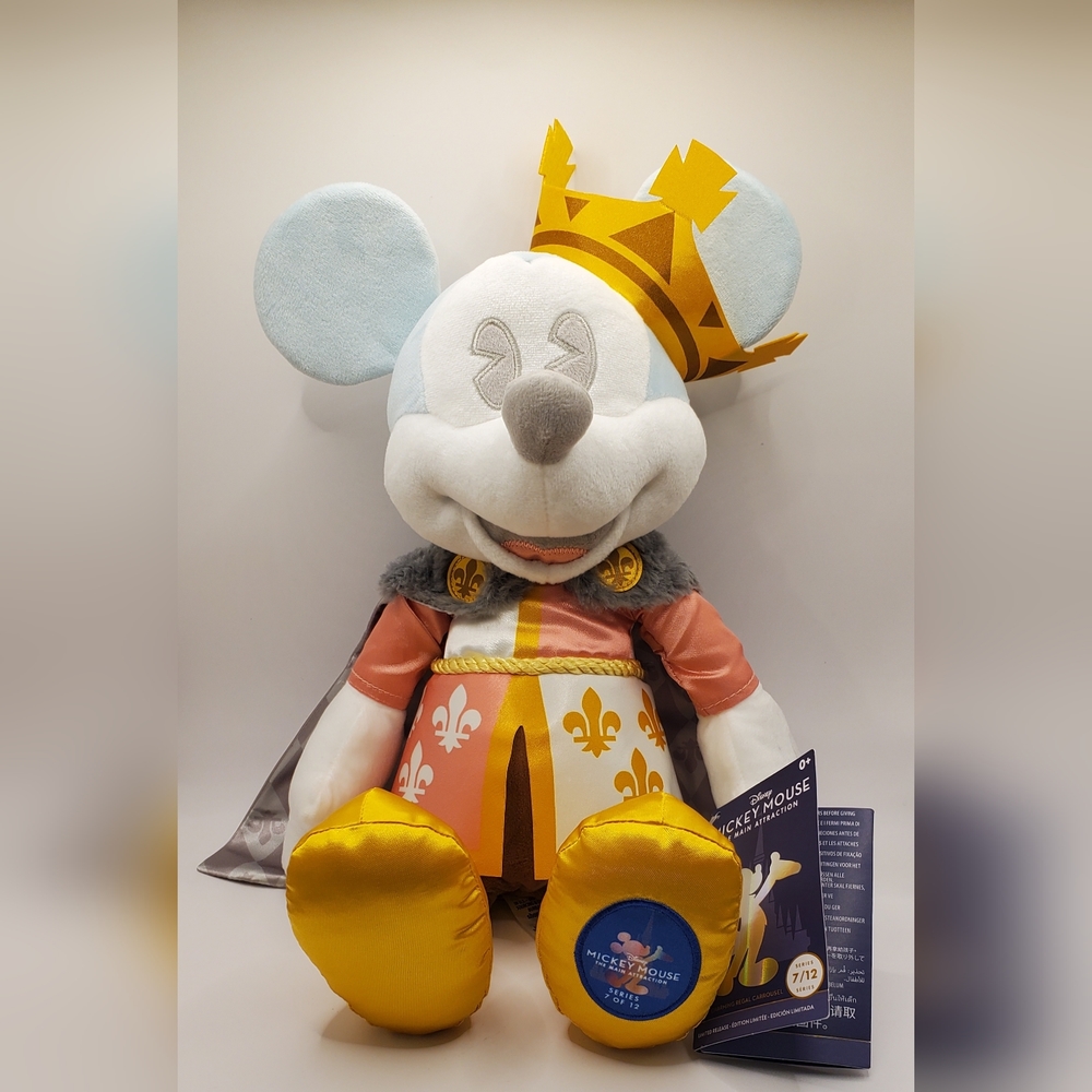 Disney Parks Carousel  Mickey Mouse Plush 2022 Main Attraction Prince Charming